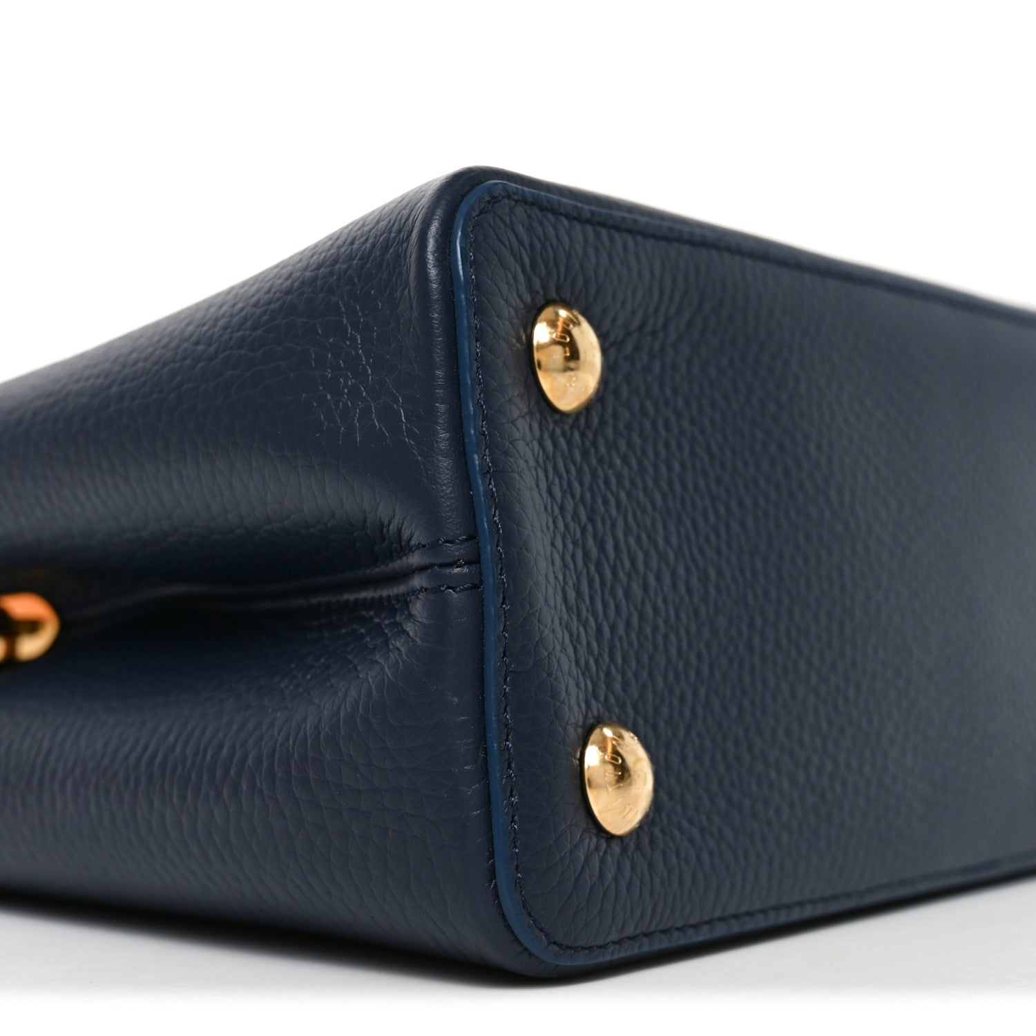 Louis Vuitton Taurillon Kintsugi Capucines MM Navy 7 of 8