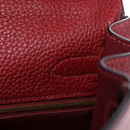 Hermes Togo Kelly Retourne 32 Rouge H 10 of 13