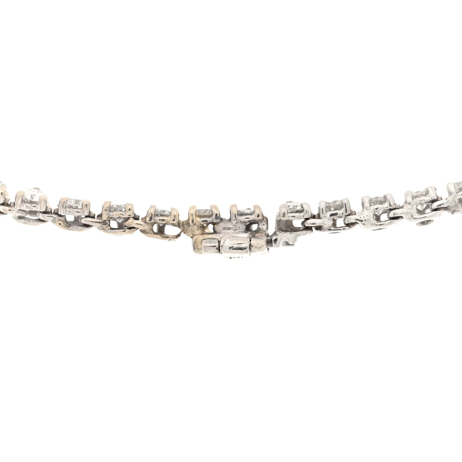Parker & West by FASHIONPHILE 14K White Gold Diamond 10.77ctw Riviera Necklace 4 of 6