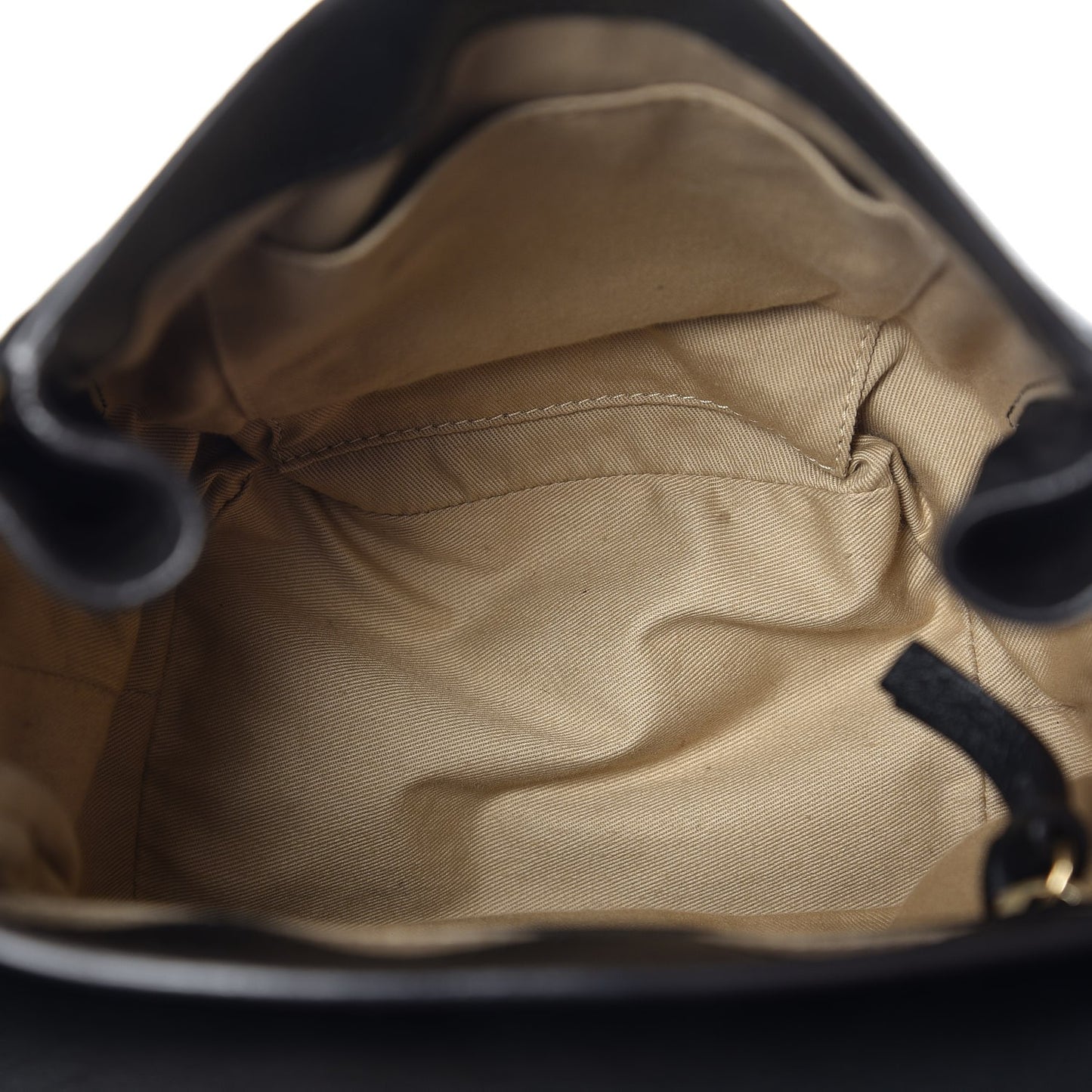Suede Calfskin Small Faye Backpack Black