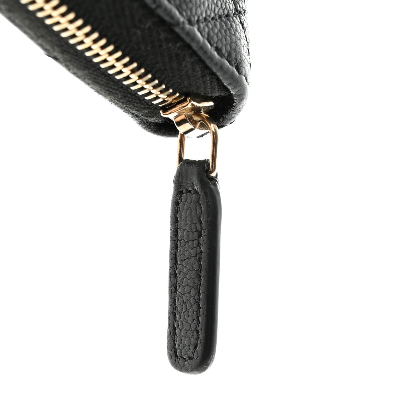 Chanel Caviar Quilted Medium Zip Around Wallet Black 9 of 9