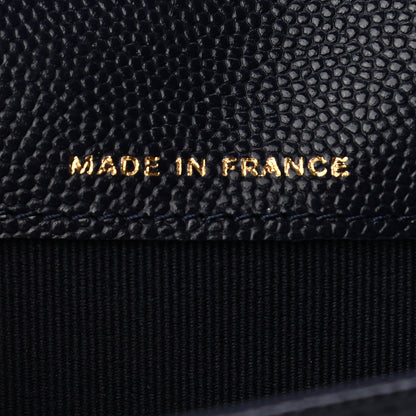 Chanel Caviar Quilted Flap Card Holder Wallet Navy 7 of 8