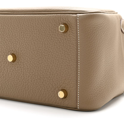 Hermes Taurillon Clemence Lindy 26 Etoupe 10 of 11