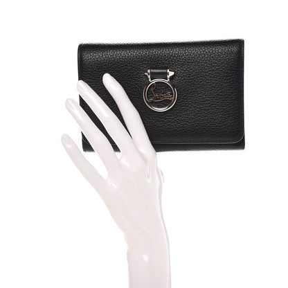 Christian Louboutin Calfskin Rubylou Trifold Wallet Black 2 of 8