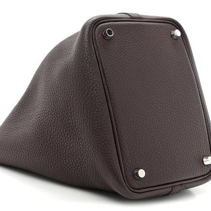 Hermes Taurillon Clemence Picotin Lock 18 PM Rouge Sellier 9 of 11