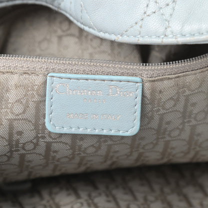 Christian Dior Lambskin Cannage Dior Soft Hobo Light Blue 6 of 15
