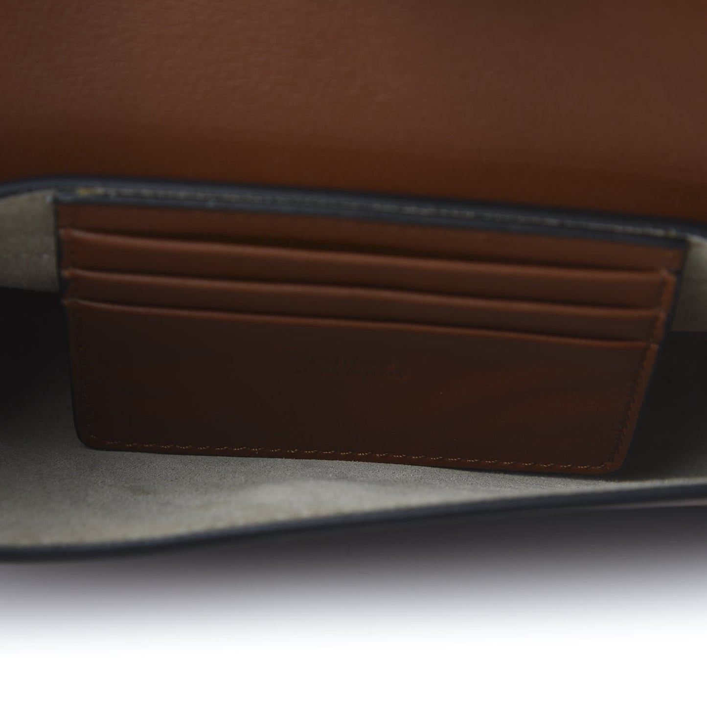 Suede Calfskin Mini Faye Shoulder Bag Tobacco