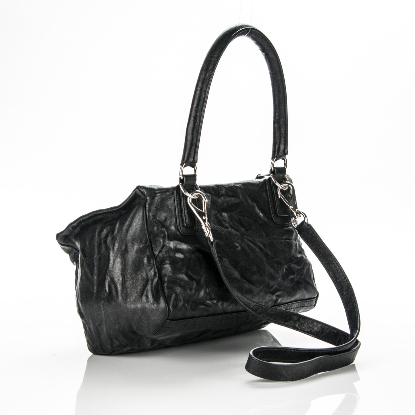 Tumbled Sheepskin Small Pandora Black