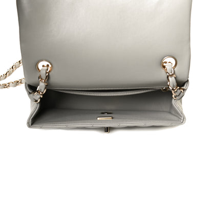 Chanel Lambskin Quilted Mini Rectangular Flap Grey 4 of 11