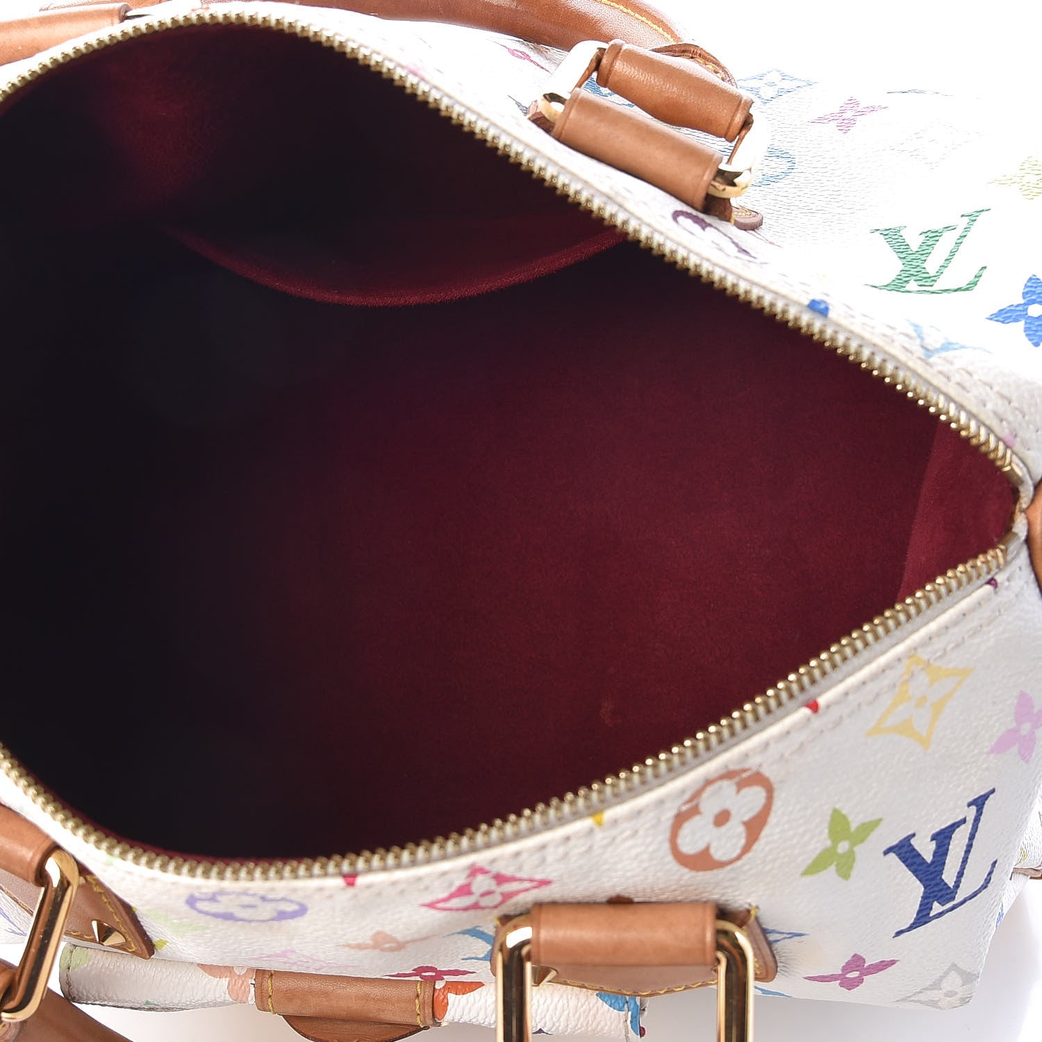 Louis Vuitton Monogram Multicolor Speedy 30 White 5 of 10
