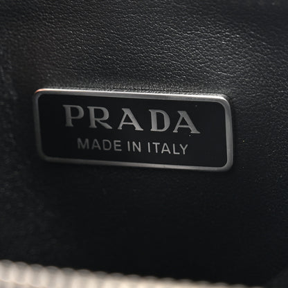 Prada Spazzolato Triangle Coin Pouch Bag Charm Black 6 of 7