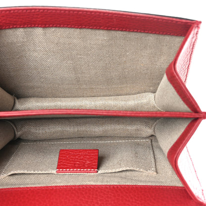 Gucci Dollar Calfskin Small Interlocking G Shoulder Bag Red 5 of 10