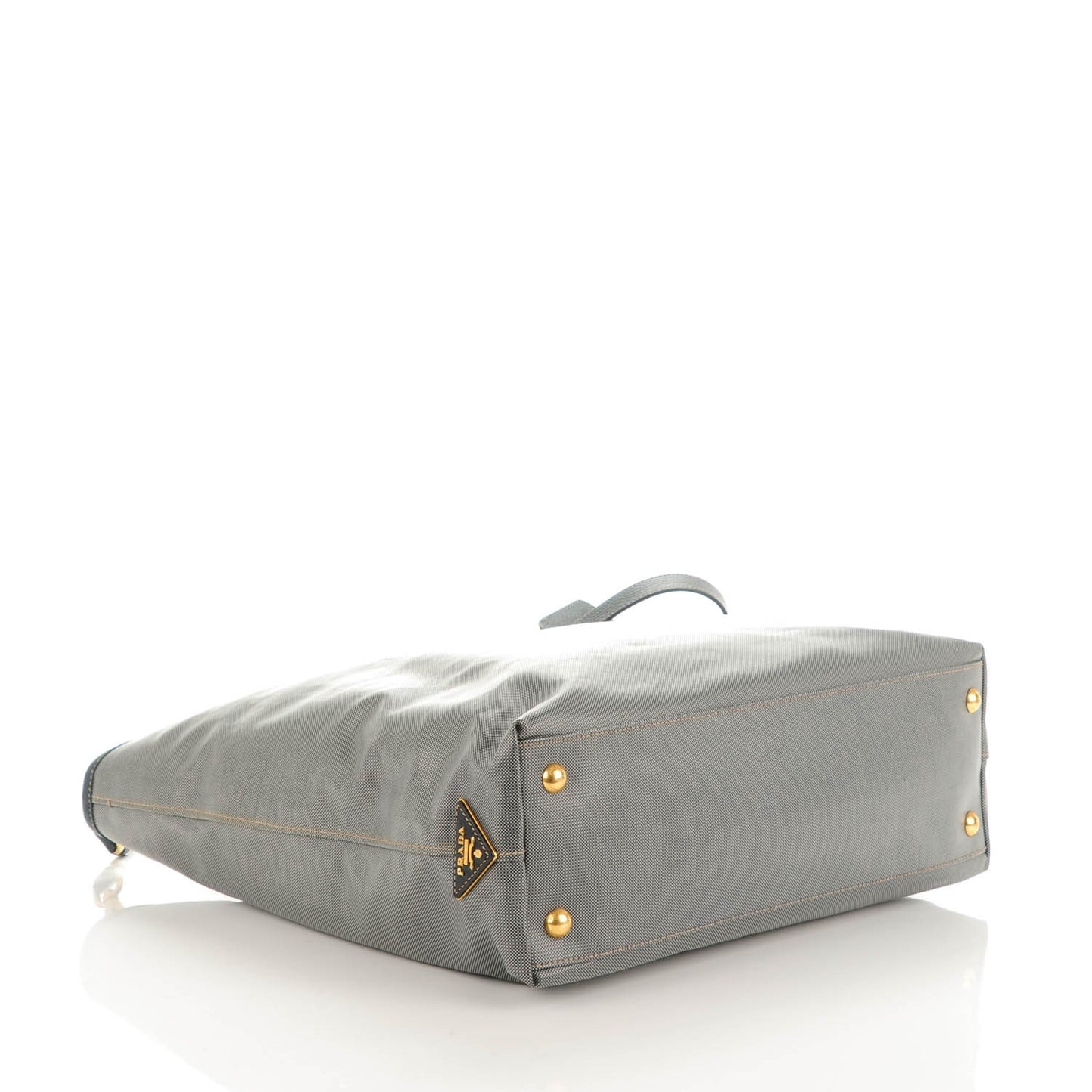 Coated Jacquard Logo Tote Blue