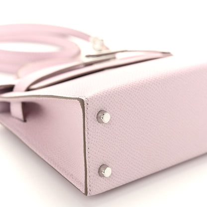 Hermes Epsom Mini Kelly Sellier 20 Mauve Pale 8 of 10