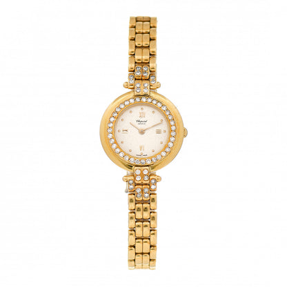 Chopard 18K Yellow Gold Diamond Bezel 22mm Quartz Watch 1 of 5