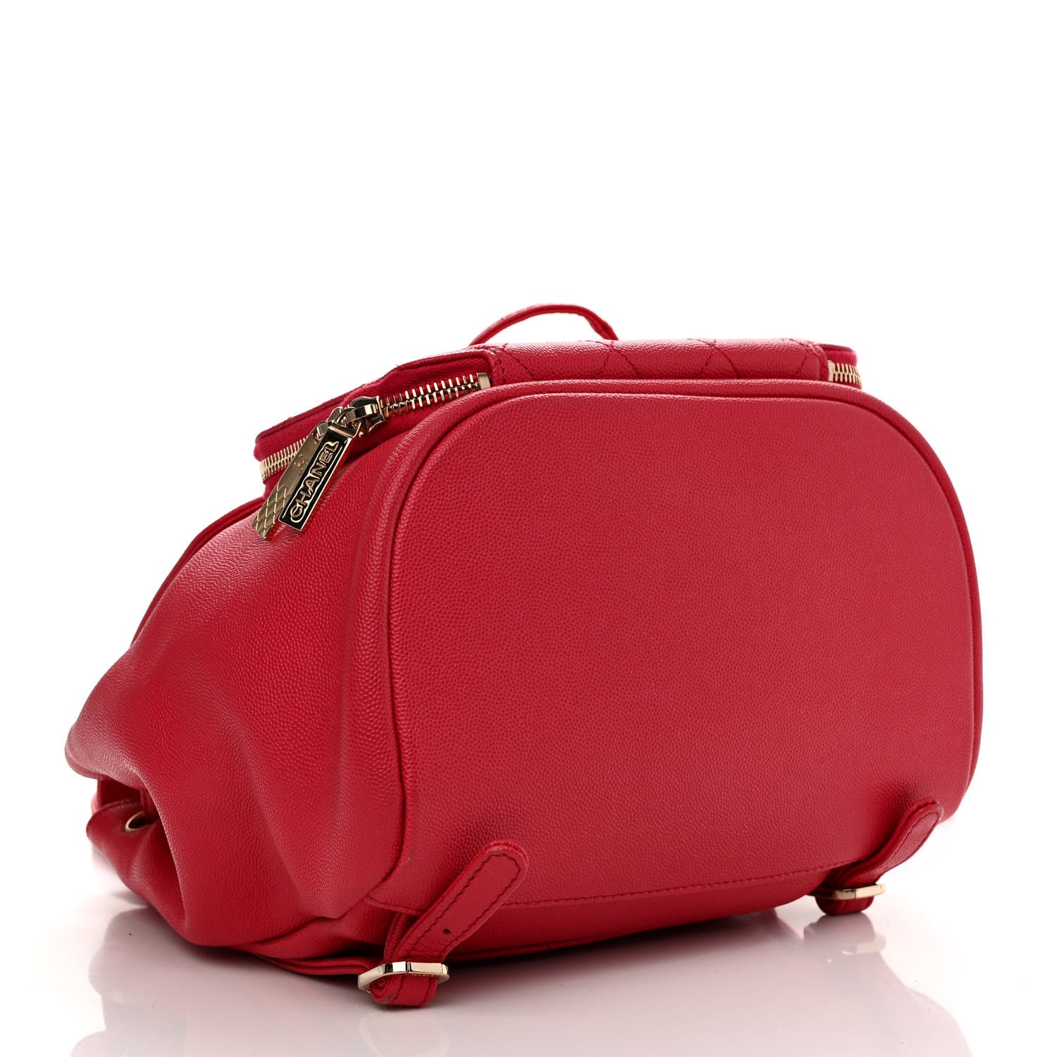 Chanel Caviar Quilted Business Affinity Backpack Dark Red 4 of 11