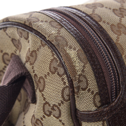 Gucci Monogram Natural Pigskin Large Diaper Bag Beige Ebony Cocoa Dark Chocolate 15 of 18