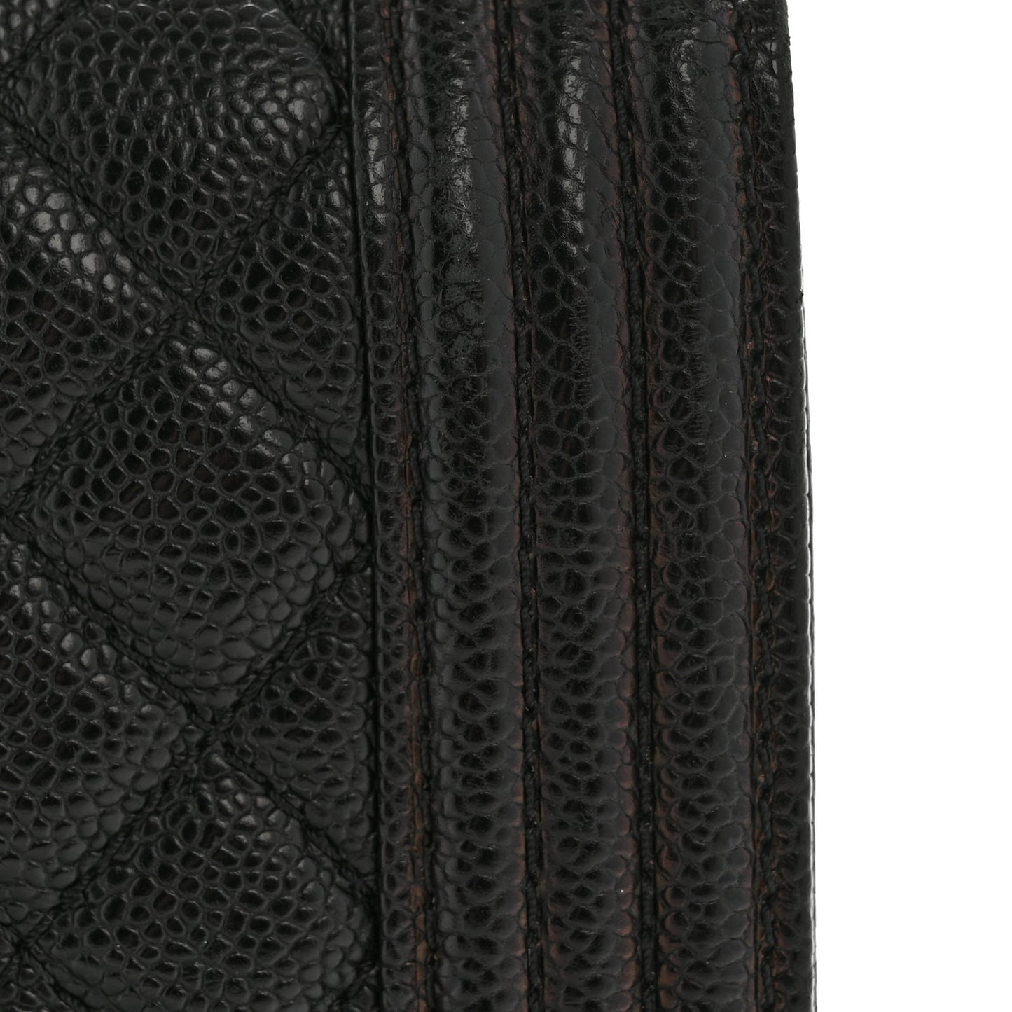 Caviar Quilted Medium Boy Flap Black