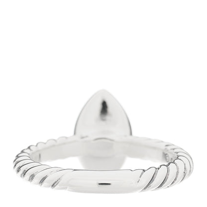 David Yurman Sterling Silver Diamond Marquise Ring 53 6.25 3 of 4