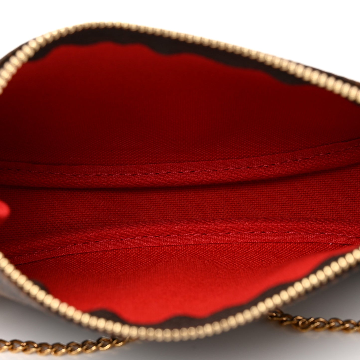Damier Ebene 2019 Christmas Animation Mini Pochette Accessories Red