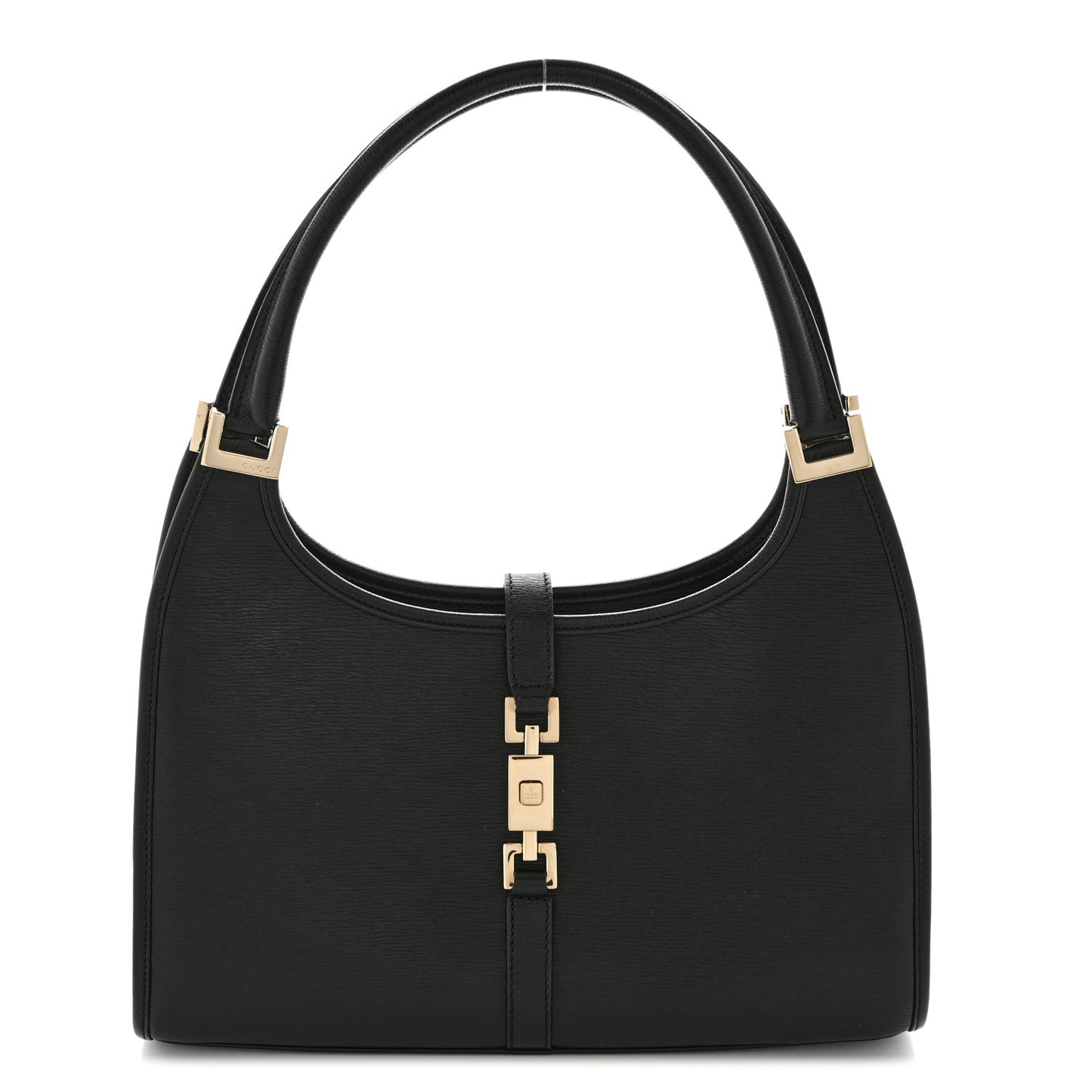 Calfskin Bardot Hobo Black