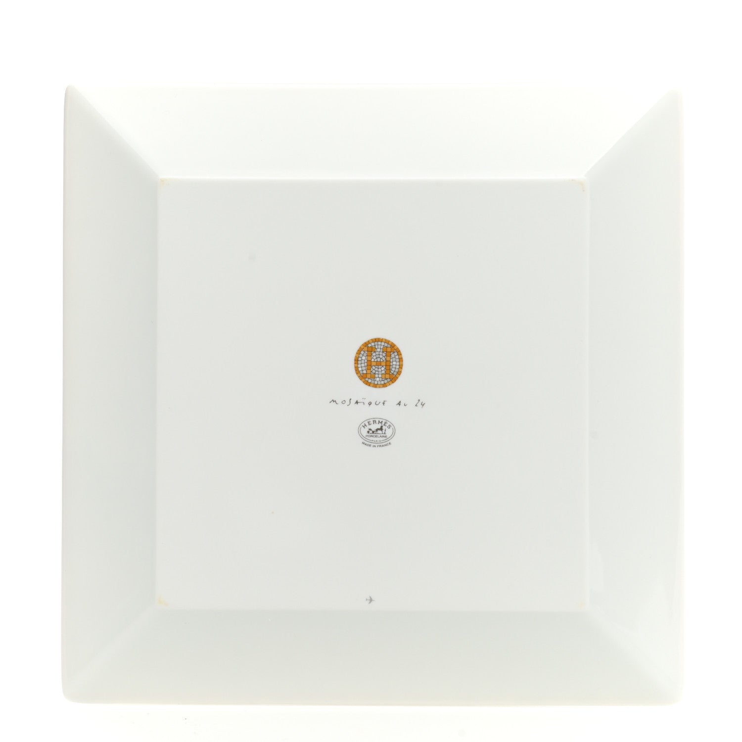 Hermes Porcelain Mosaique au 24 Square Plate 3 of 7