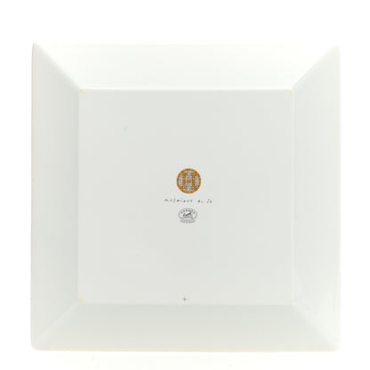 Hermes Porcelain Mosaique au 24 Square Plate 3 of 7