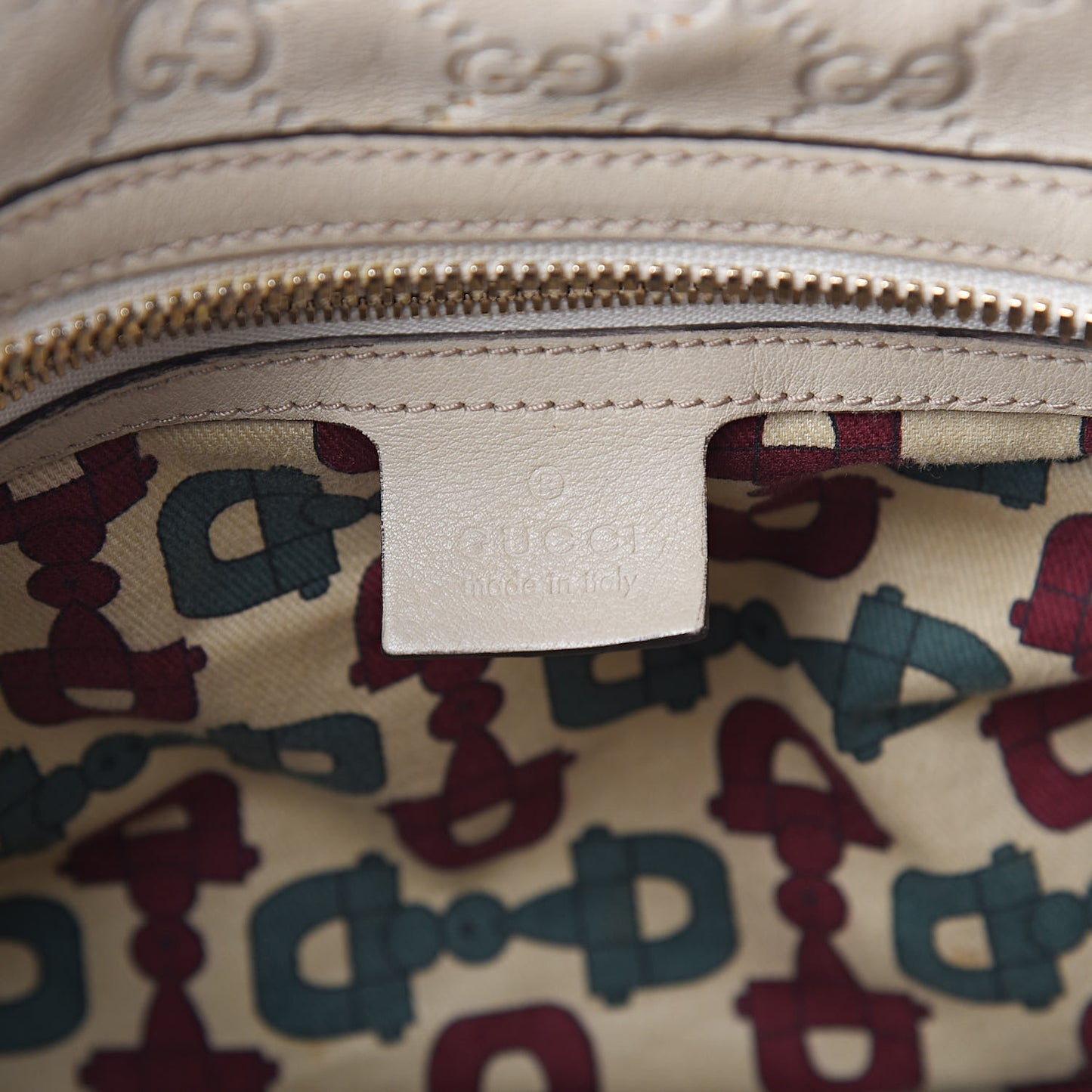 Guccissima 85th Anniversary Large Boston White
