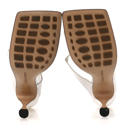 Bottega Veneta Nappa Crunch Lux Sandals 40.5 Optic White 7 of 12