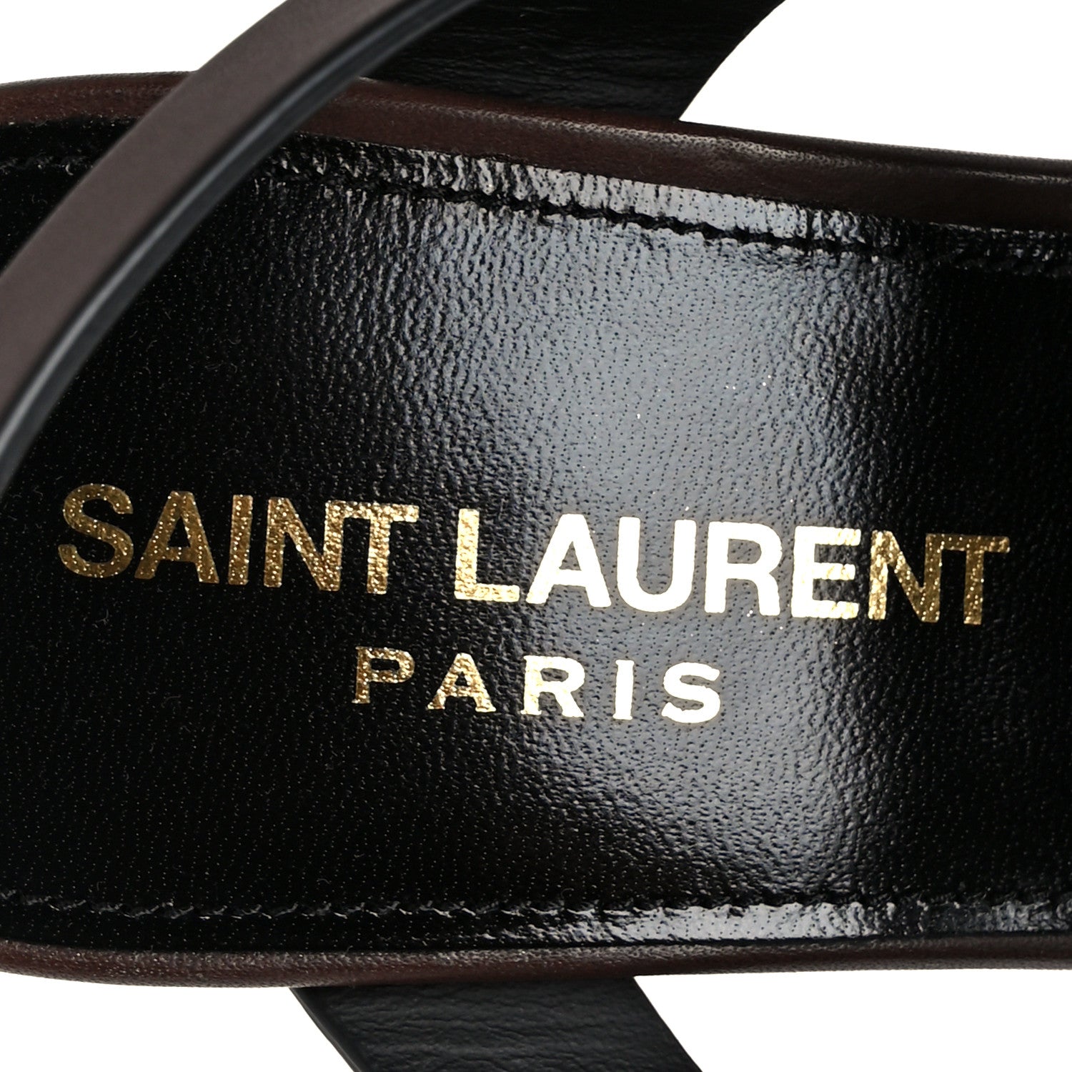 Saint Laurent Calfskin Cassandra 75 Sandals 38 Moro 7 of 10