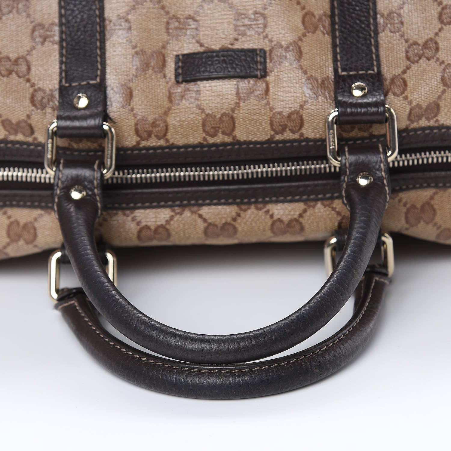 Gucci Crystal Monogram Medium Joy Boston Dark Brown 13 of 17