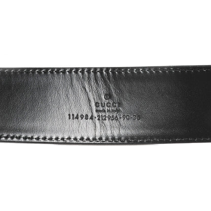 Gucci Leather Web Interlocking G Belt 90 36 Black 3 of 4