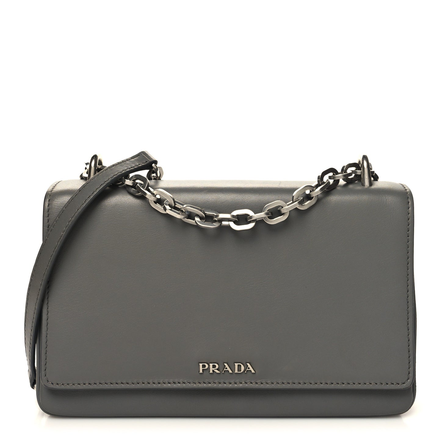 City Calfskin Chain Shoulder Bag Marmo
