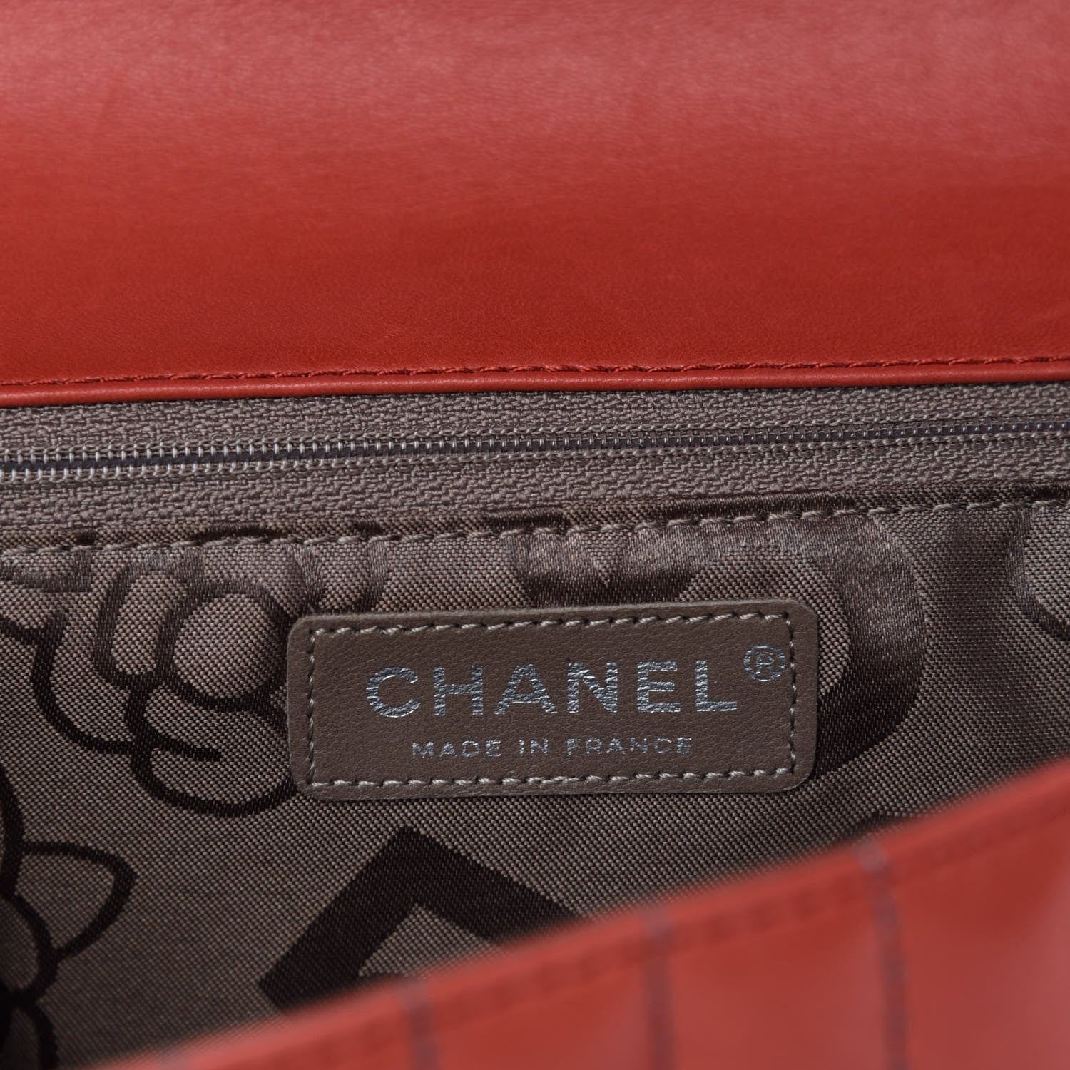 Chanel Lambskin Vertical Quilted Medium Single Flap Red 10 of 13