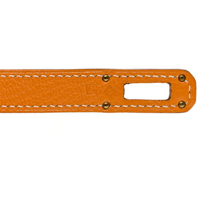 Hermes Chevre Mysore Kelly Longue Wallet Moutarde 8 of 9