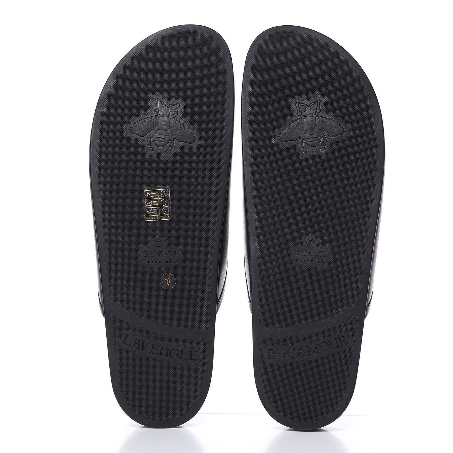 Calfskin Mens Horsebit River Slippers 10 Black