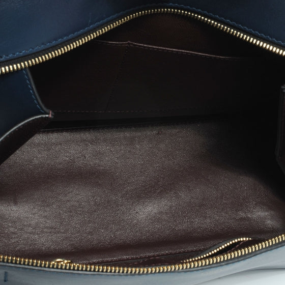 Celine Smooth Calfskin Medium Edge Shoulder Bag Deepsea 8 of 10
