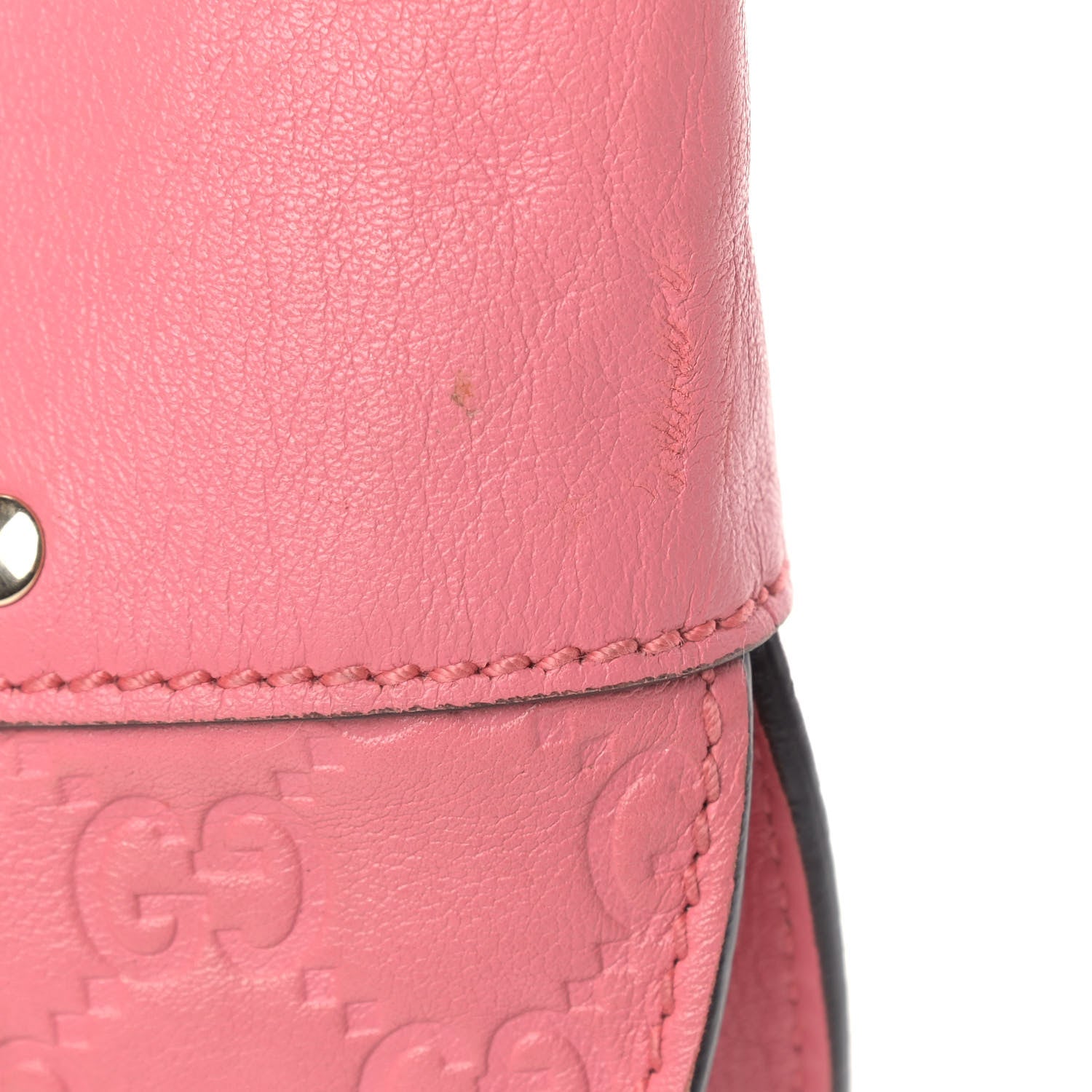 Gucci Guccissima Half Moon Hobo Sushi Pink 11 of 16