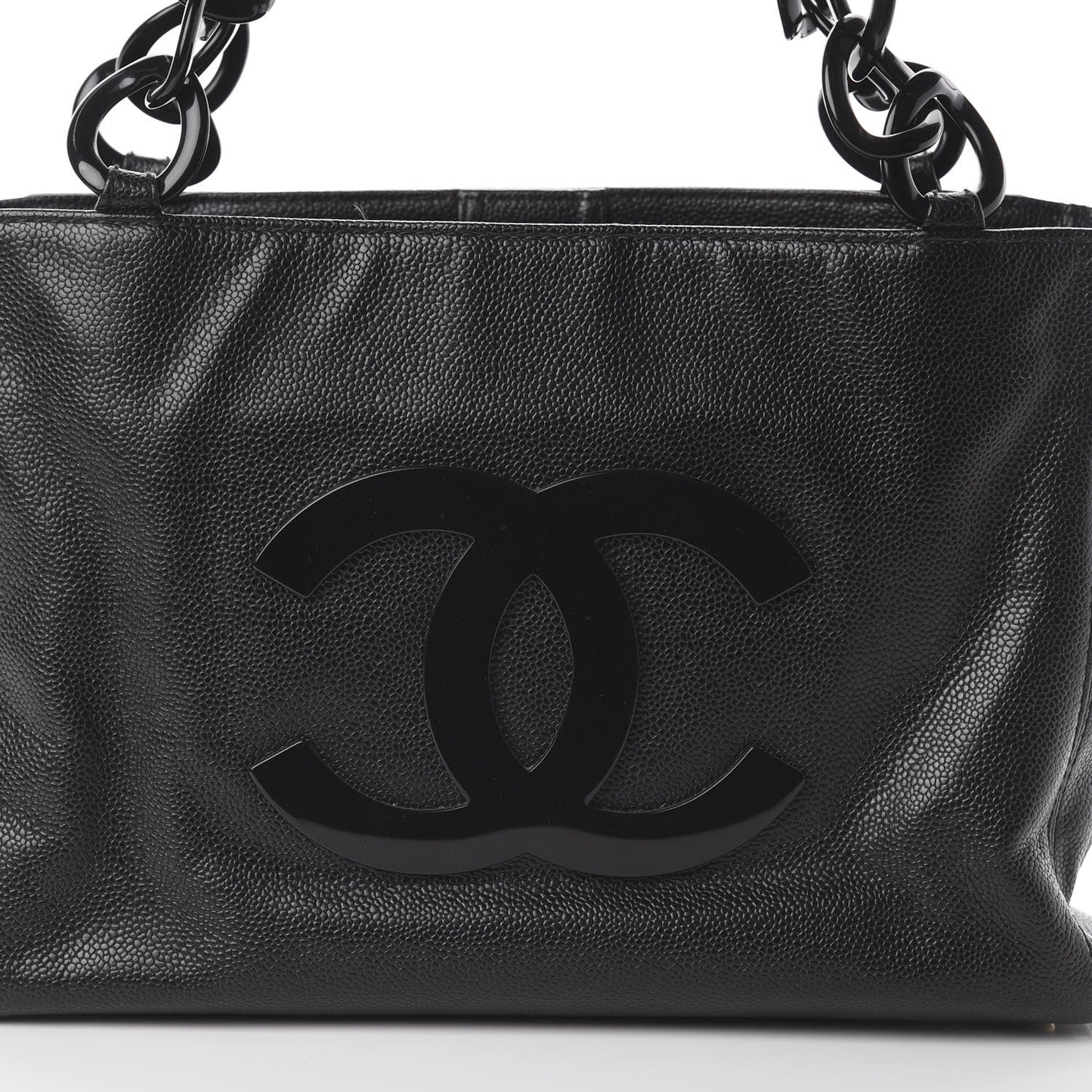 Caviar Bekko Chain Tote Black