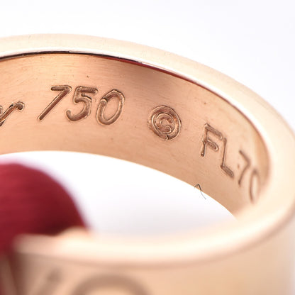 Cartier 18K Pink Gold LOVE Adjustable Cord Bracelet Red 8 of 9