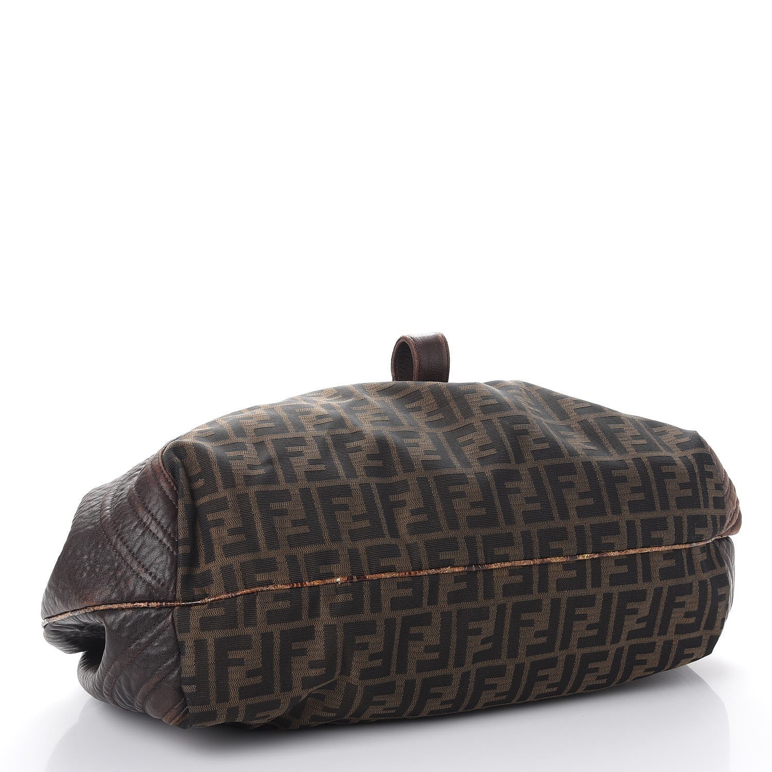 Fendi Zucca Nappa Nuvolata Vitello Tortuga Spy Tobacco Moro 4 of 12