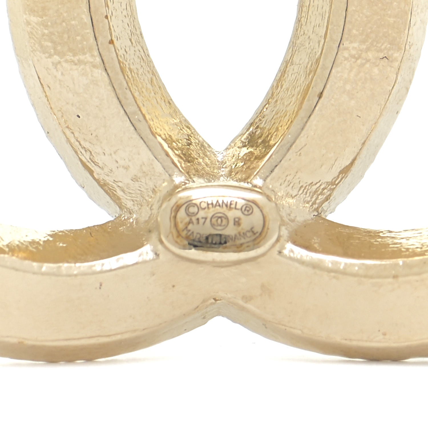 Chanel Baguette Crystal CC Brooch Gold 4 of 5