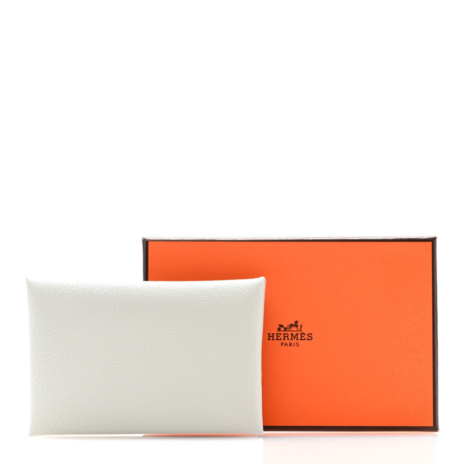 Hermes Chevre Mysore Calvi Card Case Gris Perle 8 of 8