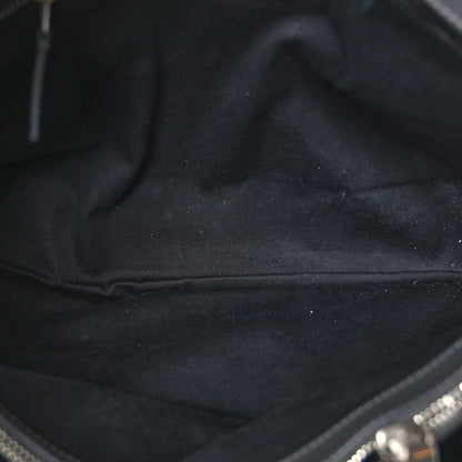 Saint Laurent Calfskin Y Quilted Monogram Large Loulou Chain Satchel Asphalt 6 of 10