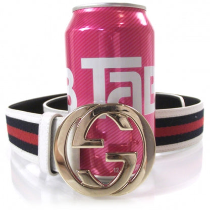Gucci Leather Web GG Belt 36 2 of 4