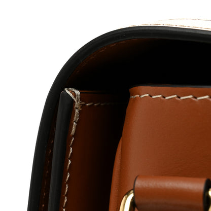 Celine Triomphe Canvas Calfskin Medium Triomphe Bag Tan 10 of 10