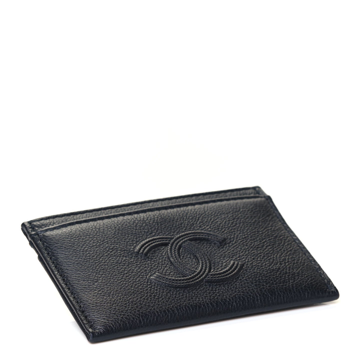 Calfskin CC Card Holder Black