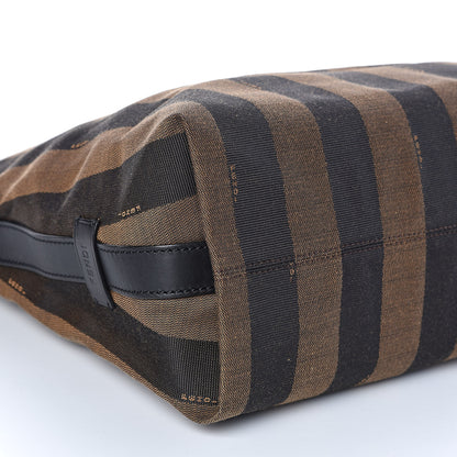 Fendi Pequin Cuoio Vegetale Medium Hobo Tobacco Rosso Black 8 of 10