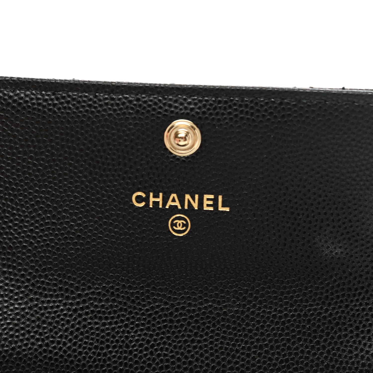 Chanel Caviar Quilted Crystal CC Flap Card Holder Black 6 of 10