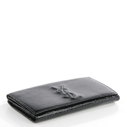 Saint Laurent Textured Patent Belle de Jour Wallet Black 4 of 13